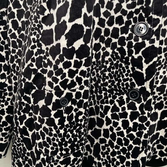 Susan Graver Black and White Formation Print Jacket Size 3X - Picture 6 of 8